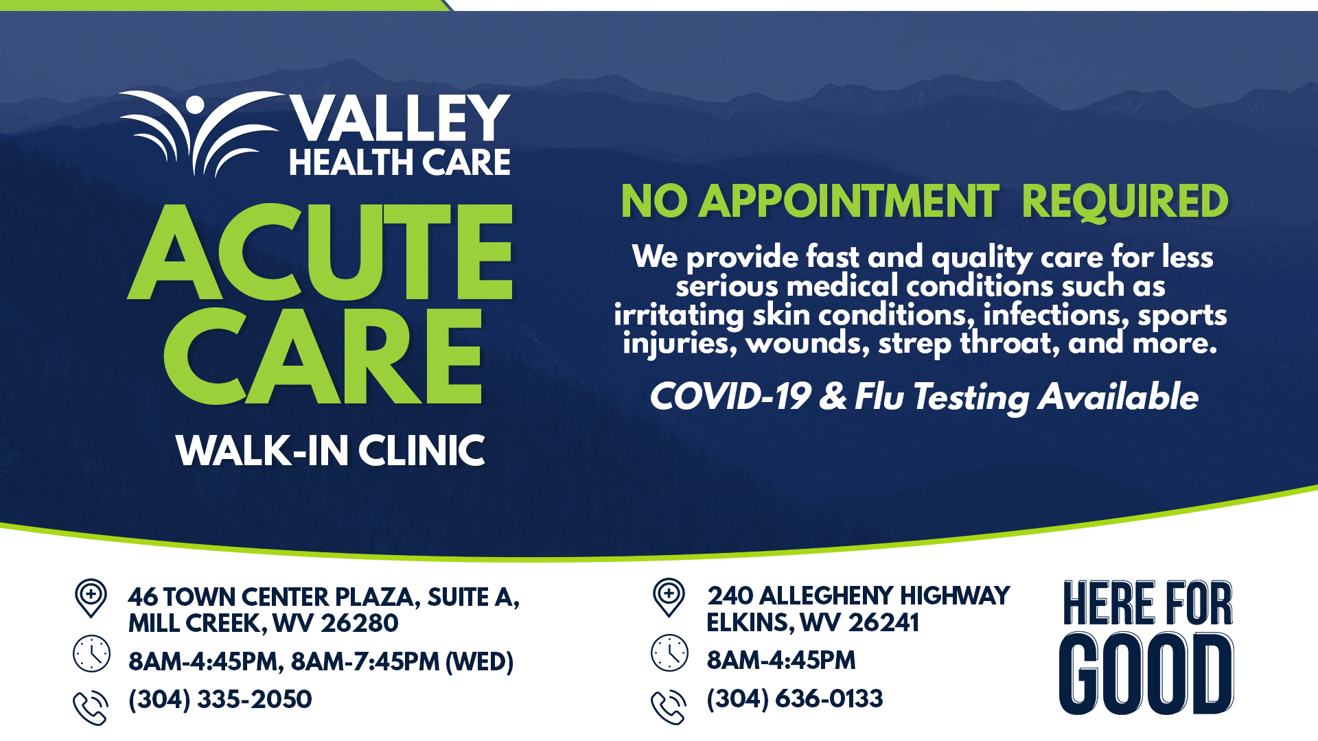 Acute Care Valley Health Care Mill Creek, WV Elkins, WV